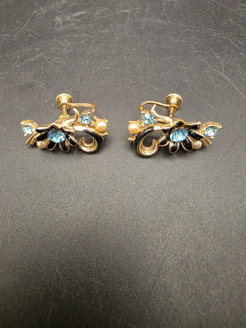 Victorian Style Roll Back Earrings