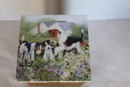 Rosemary Millette Wire Fox Terrier Ceramic Tile