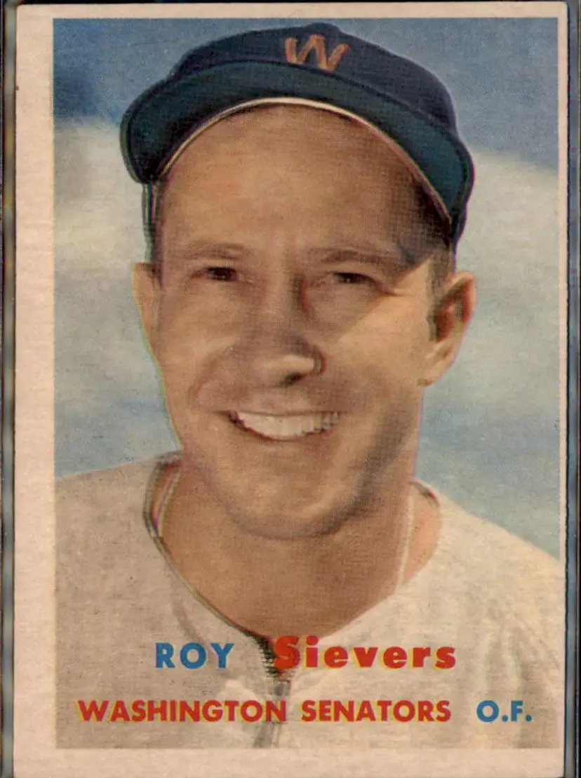 1957 Topps #89 Roy Sievers - ( pk1 ) - Washington Senators