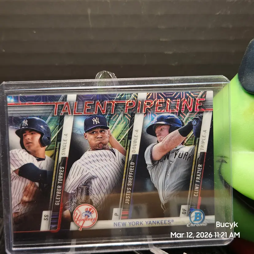 2017 Bowman Chrome Talent Pipeline Black Mojo - New York Yankees