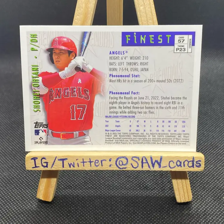 Shohei Ohtani 2023 Finest Flashbacks Phenoms Los Angeles Dodgers