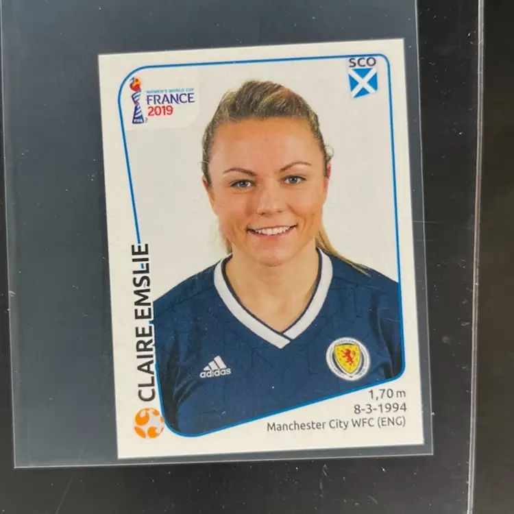 Claire Emslie 2019 Panini Women’s World Cup Sticker Scotland Soccer Card