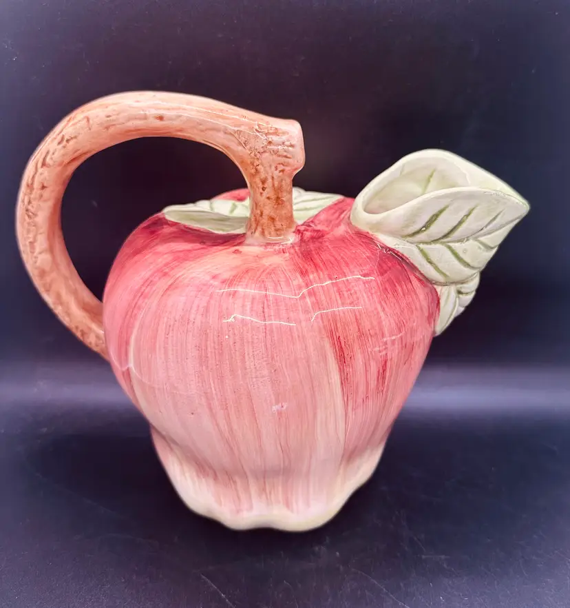 46. Vintage Ceramic Large Tomato Pitcher