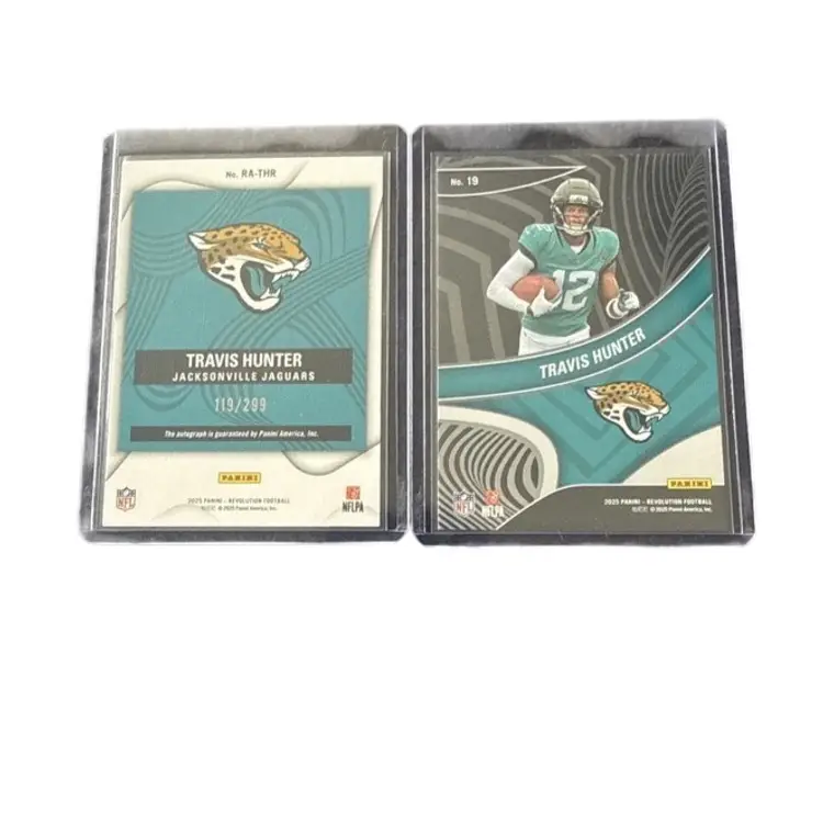 2025 Panini Revolution Travis Hunter Rookie Auto/Showstoppers Insert Cards! Jacksonville Jaguars