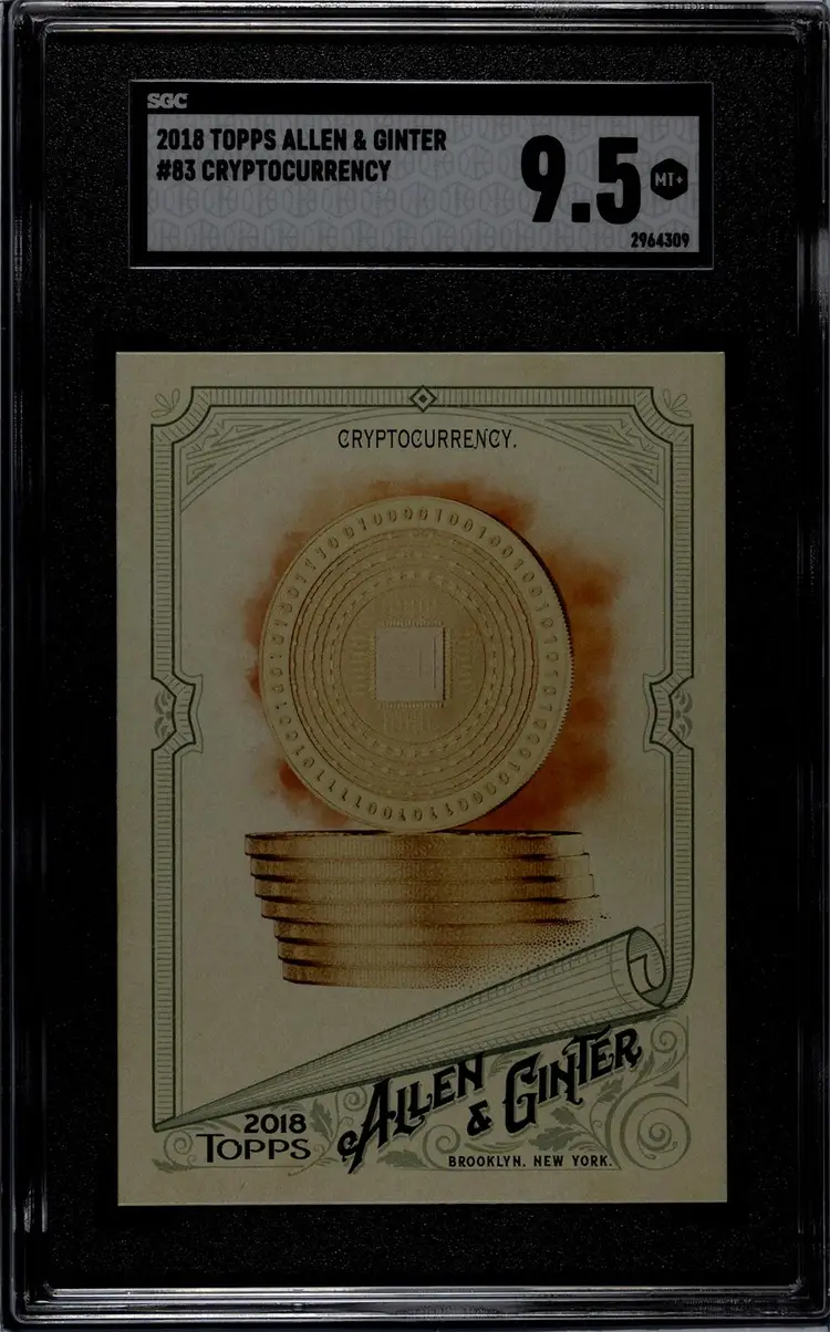 2018 Topps Allen & Ginter #83 Cryptocurrency SGC 9.5