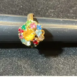 Size 9 Faux Gemstone Vintage Ring