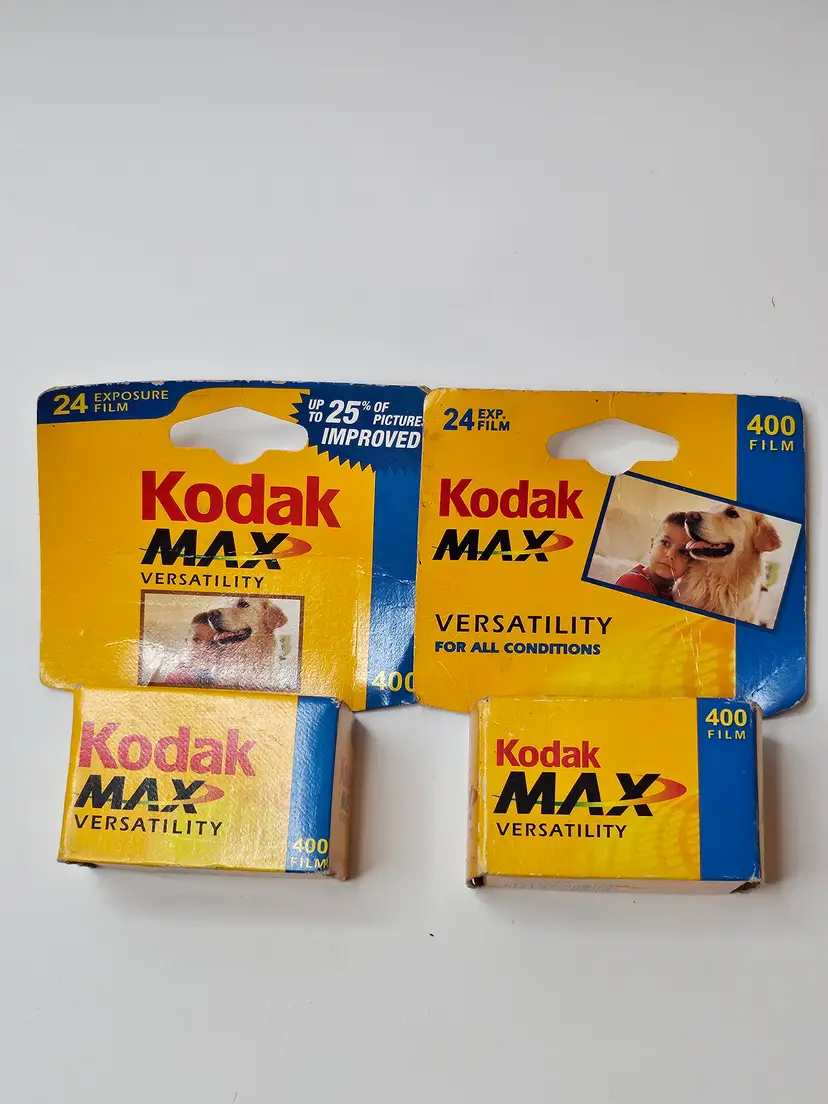 Qty 2 New Kodak MAX Versatility 400 Film 24 Exposure Exp 02/2004 And 05/2004