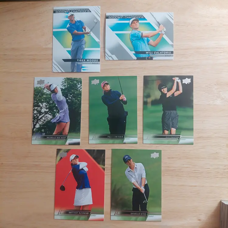 Lot of 66 Golf cards. Young Guns, inserts, parallels, +
