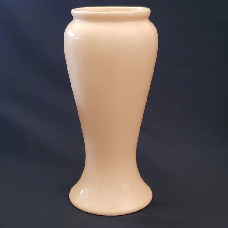 Haeger Ceramic Vase Shiny Peach - 8 1/8" tall approx. with sticker 5154 Vintage 