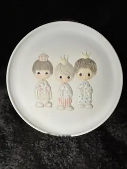 PRECIOUS MOMENTS Limited Edition Christmas Plate "WEE THREE KINGS" #03293