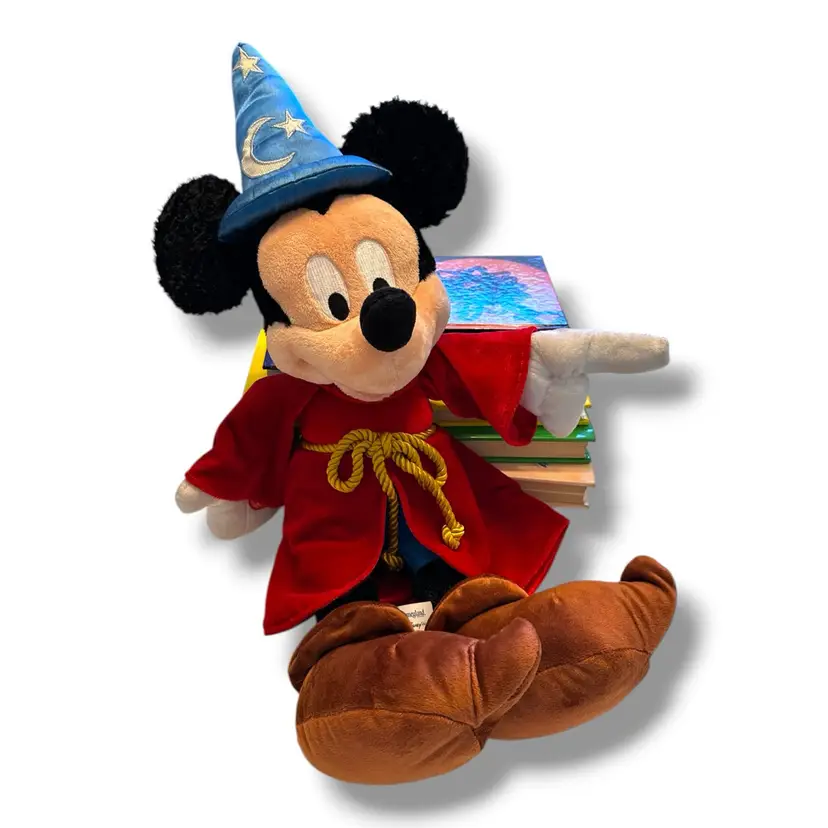 Disney Mickey Mouse Sorcerer's Apprentice Plush Stuffed Animal 14" Disneyland