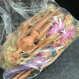 Mixed A Lot Of 12 Blonde Barbies. includes Two Mermaids.