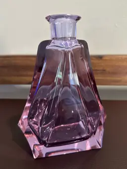 Antique Art Deco Alexandrite Neodymium Karl Palda Czech Bohemian Glass Decanter