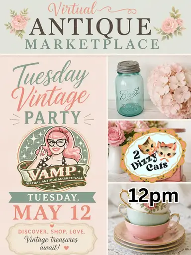 Tuesday Vintage Party with 2 Dizzy Cats 