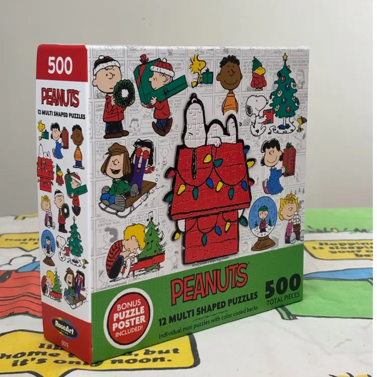 Peanuts 12 Multi Shaped Puzzles - Sealed