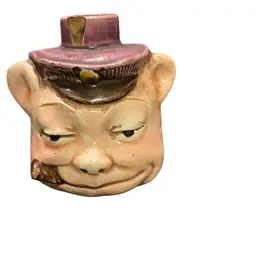 Face Jug Use To Hold Complimentary Liquor From Hugo Bilz.