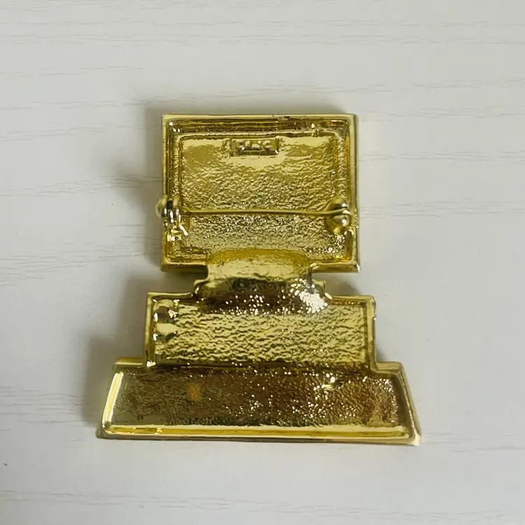 Vintage AJC Computer Monitor Brooch 90s Desktop IBM