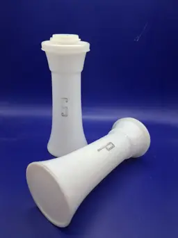 Vintage Tupperware Hourglass & Pepper Shakers 6"