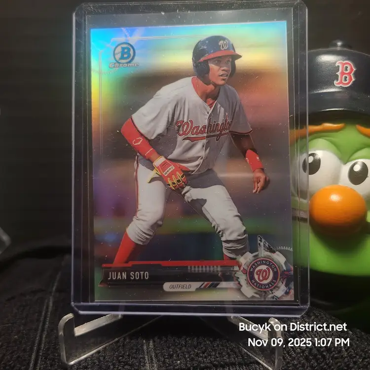 2017 Bowman Draft Chrome Refractor - Juan Soto Washington Nationals