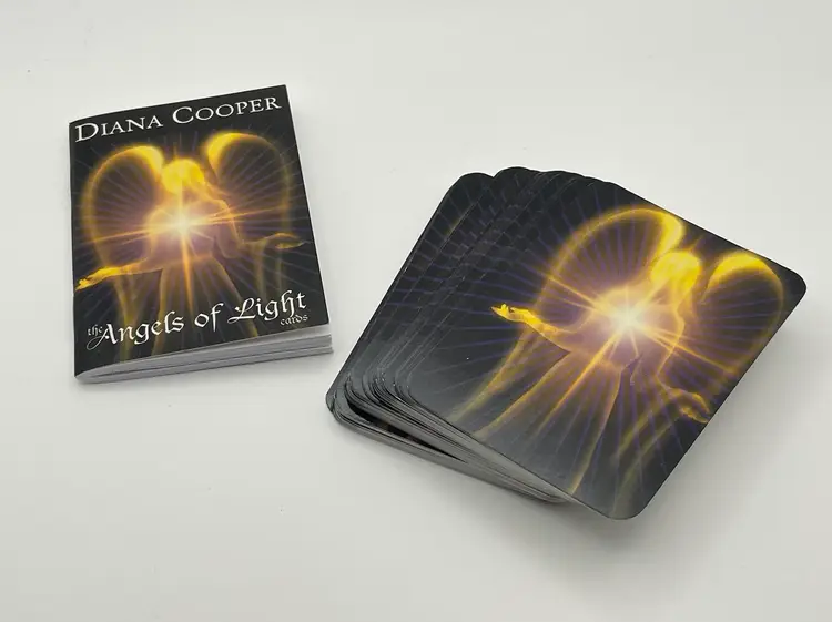 Angels of Light Oracle Card Deck by Diana Cooper (Travel Size) with Drawstring Carrying Pouch