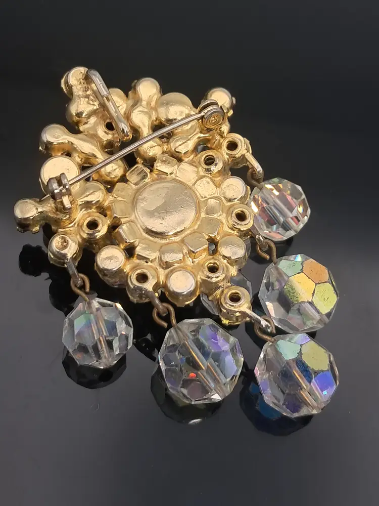 Verified Juliana Rhinestone  AB Crystal Brooch