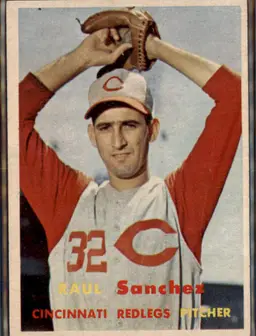 1957 Topps #393 Raul Sanchez - (pk1) - Cincinnati Redlegs