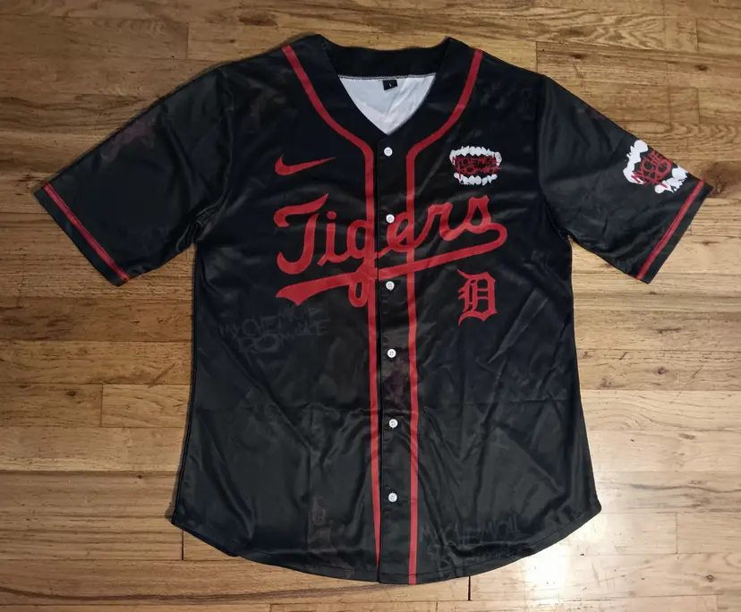 My Chemical Romance Baseball Jersey Concert Detroit Tigers The Black Parade