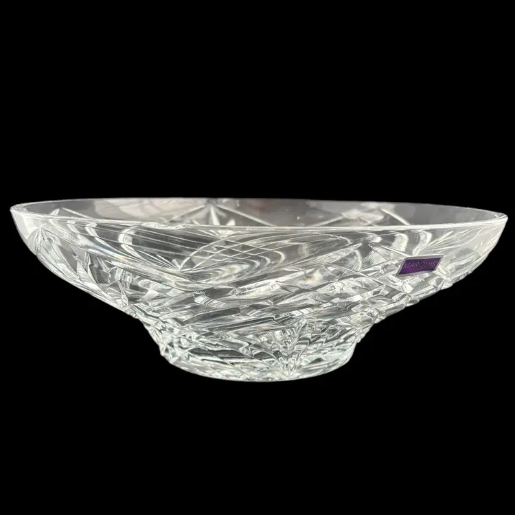 Waterford Marquis Maximilian Crystal Bowl Made Italy 163806 12" CHIP