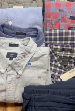28 Piece J Crew Lot (flannels/jeans, Corduroys, Sweats, Sweaters, Bomber Jacket/button ups)