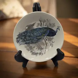 Vintage Peacock Garden 7.5” Bowl By Carly Dodsley