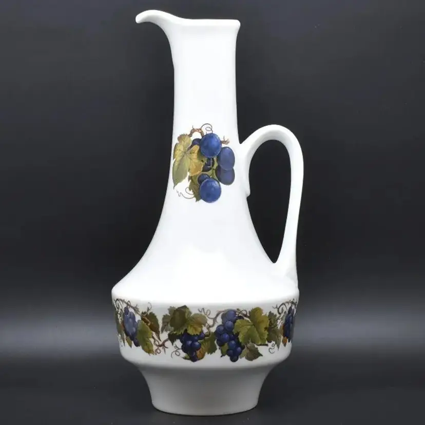 Naaman Accents Porcelain Decanter / Pitcher, Israel, Grapes