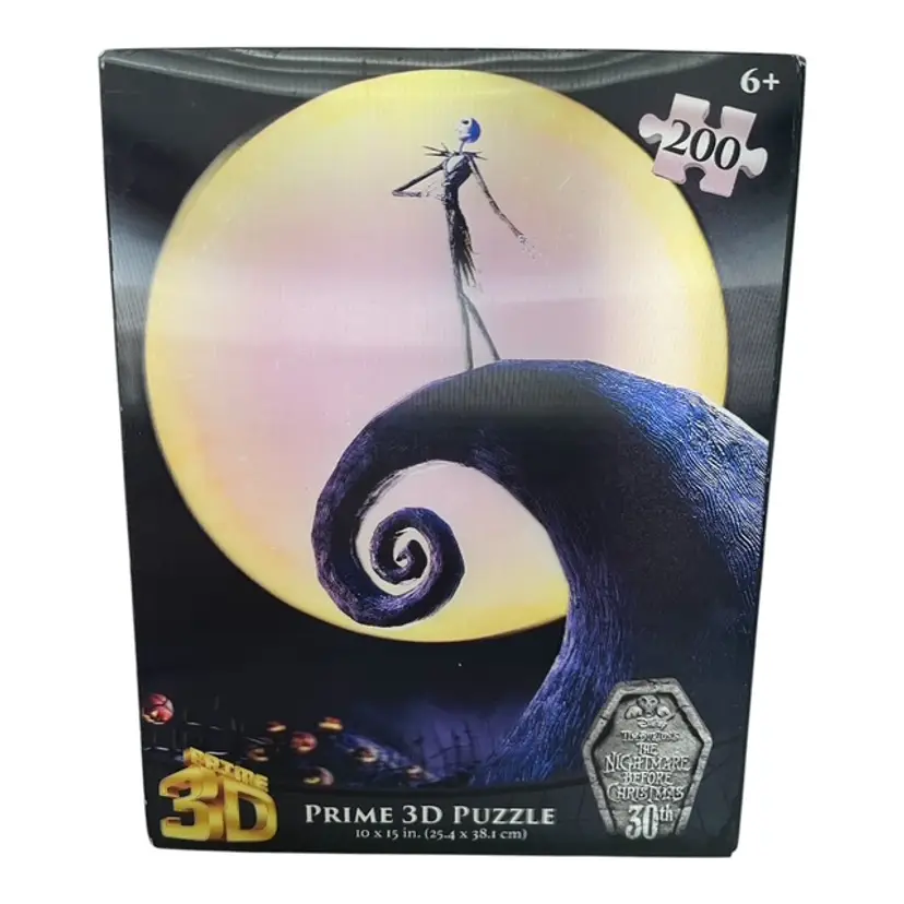 The Nightmare Before Christmas 3D Puzzle - 200pcs, 30th Anniversary, New