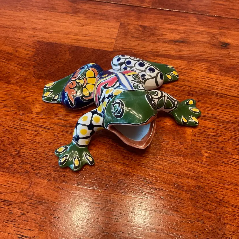 Talavera Frog Figurine