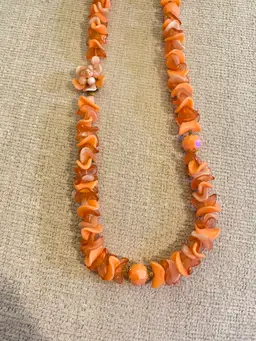 Vtg. Angel Skin Coral Necklace