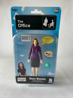 The Office Pam Beesly Office Receptionist Dunder Mifflin Action Figure NBC New