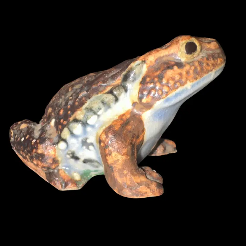 Vintage Japanese Ceramic Toad Figurine ~ Highly Detailed
