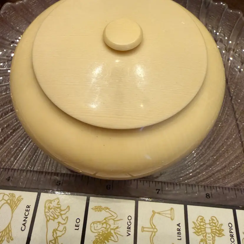 Celluloid Vanity Powder Box