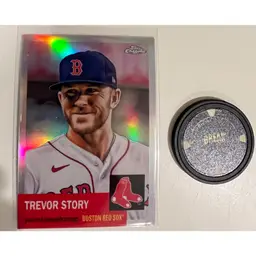Trevor Story Refractor 2022 Topps Chrome Platinum Anniversary Boston Red Sox