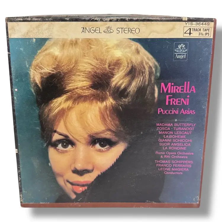Mirella Freni Puccini Arias  Angel Records 4 Track Stereo Reel To Reel R2R