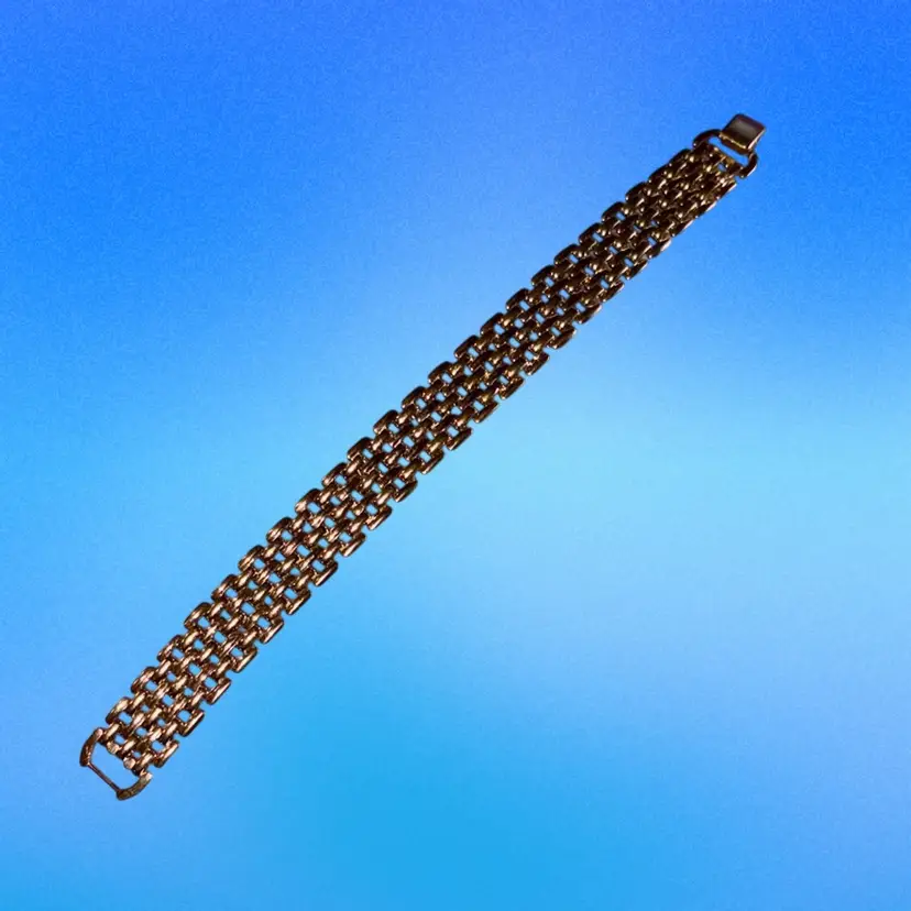 Goldtone Chain Link Bracelet  7 inch Long