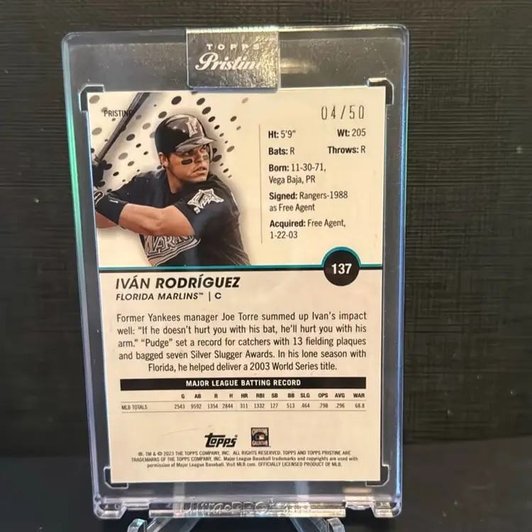 Ivan Rodriguez /50 Miami Marlins