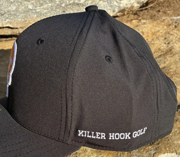 Killer Hook Golf Hat (Black Hat w. Orange Logo)