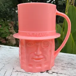 Vintage Pink Mr. Peanut Cup
