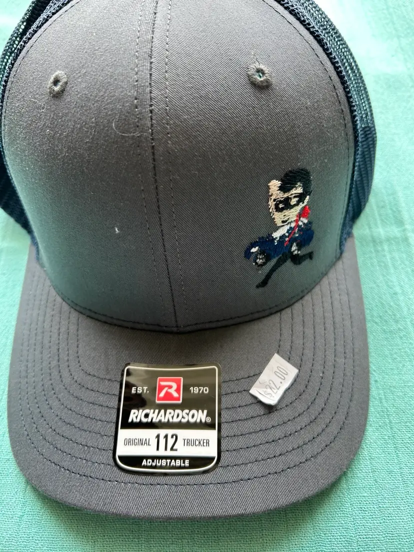A Dark Grey Richardson 112 Adjustable Trucker Hat