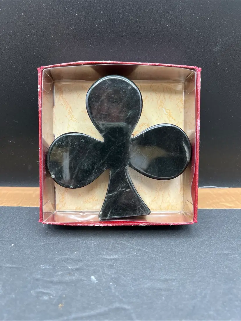 #2020B Vintage Black Alabaster Club Paperweight, Made In Italy
Hand Carved By Ducceschi
In Original Box