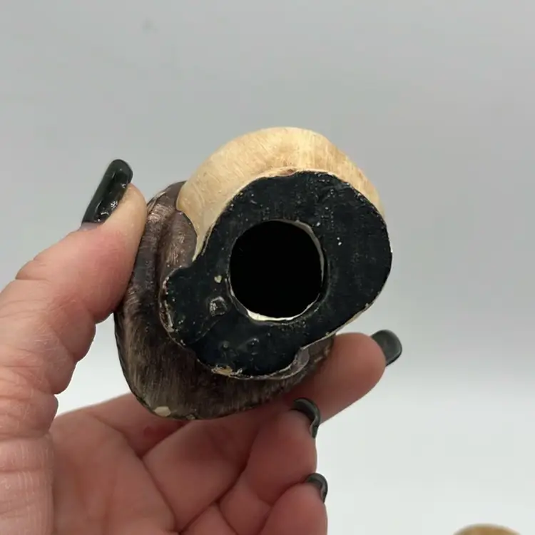 Set of 2 Owls Brown Green Eyes Ceramic | 3”