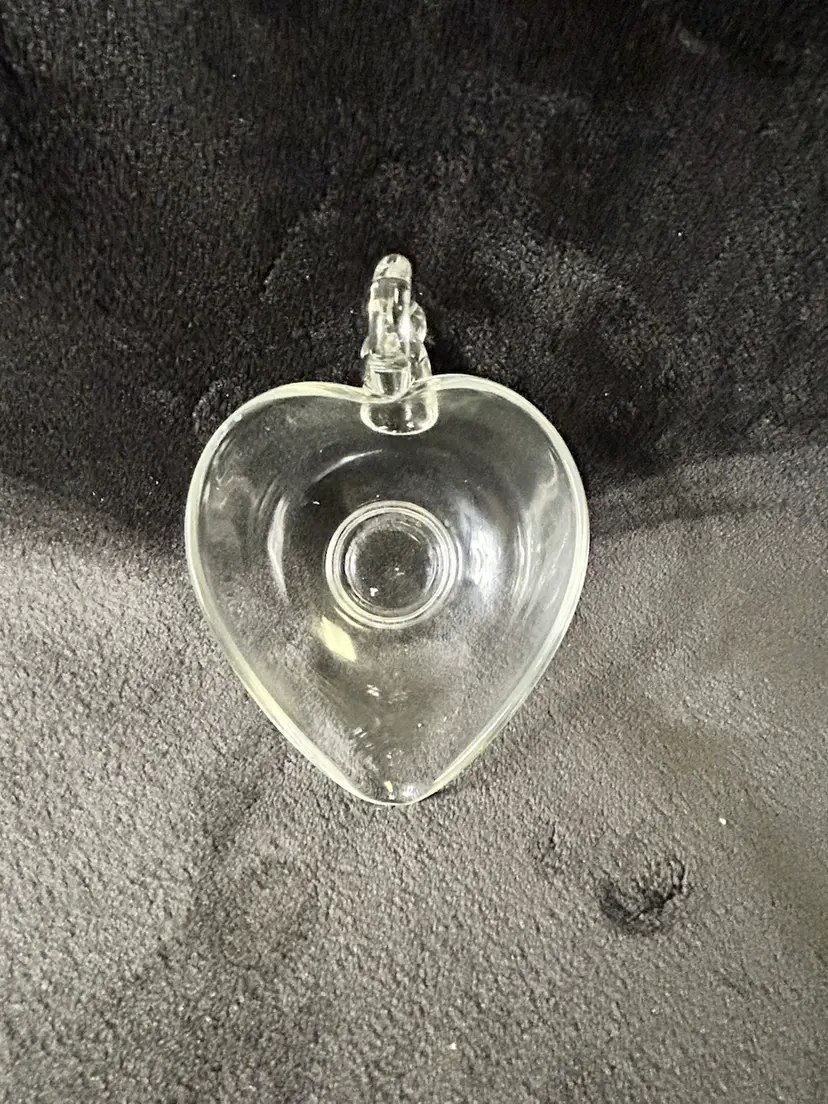 Clear Glass Sauce Bowl With Swan Handle