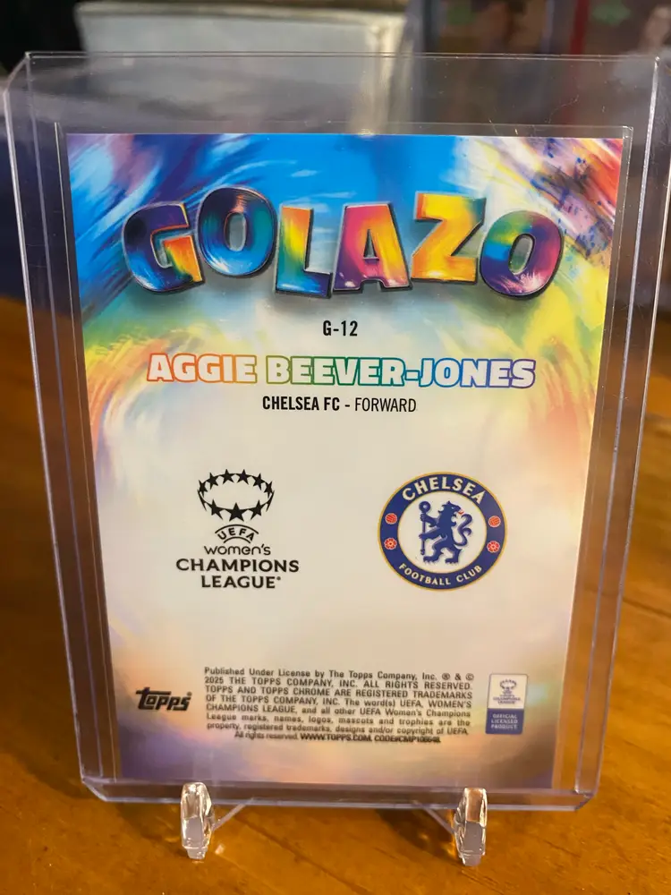 24/25 Topps Chrome UWCL Golazo - Aggie Beaver-Jones