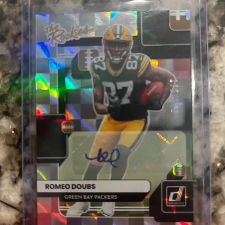 Romeo Doubs 2022 Panini Donruss The Rookies Auto RC /299 SP Green Bay Packers