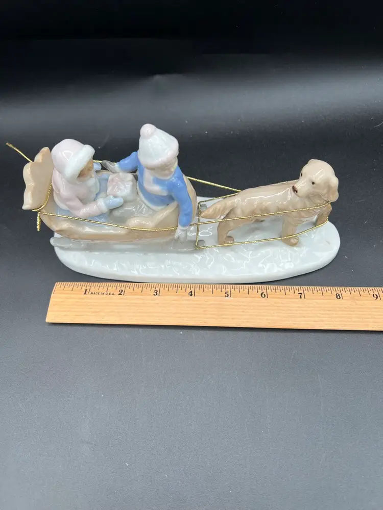 Precious Figurine Of Winter Scene